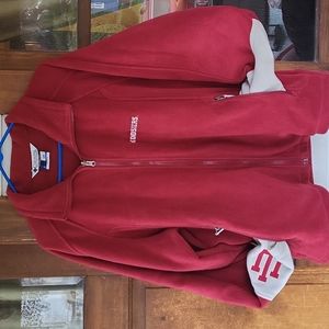 Columbia INDIANA HOOSIERS fleece zip up XL